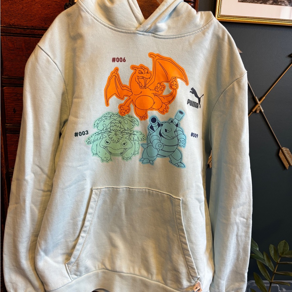 Puma Pokémon Hoodie with Charizard, Bulbasaur, Blastois Designs